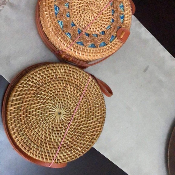 NEW without tag ROUND SiZE RATTAN Bags - Picture 5 of 5